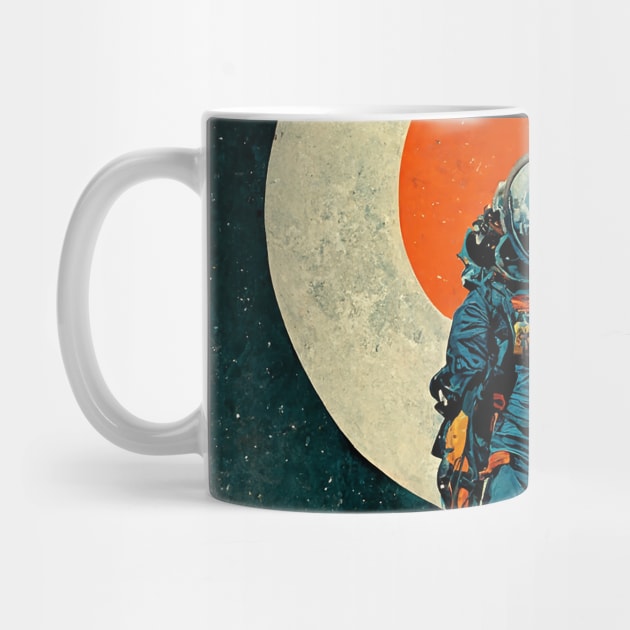 Space Jump Retro Vintage Sci Fi design by JoshWhiteArt